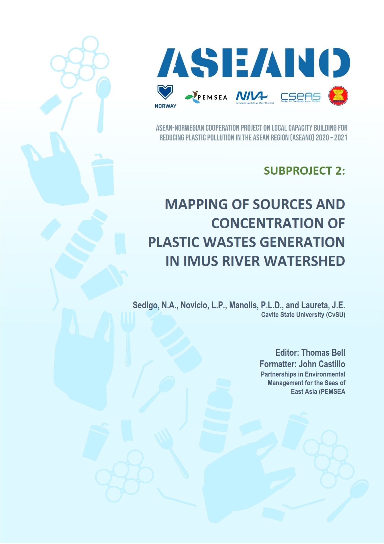 ASEANO Project Report: Mapping of Sources and Concentration of Plastic Waste in the Imus River Watershed