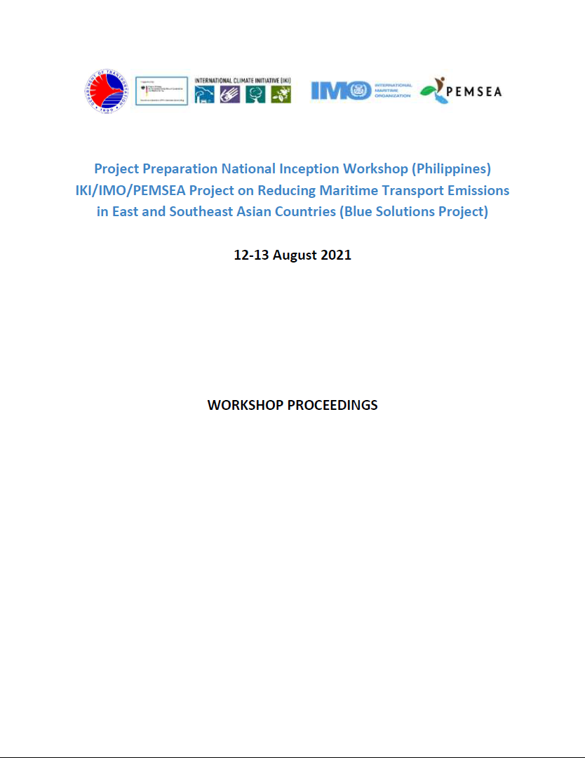 Proceedings of the Blue Solutions Philippines National Inception Workshop