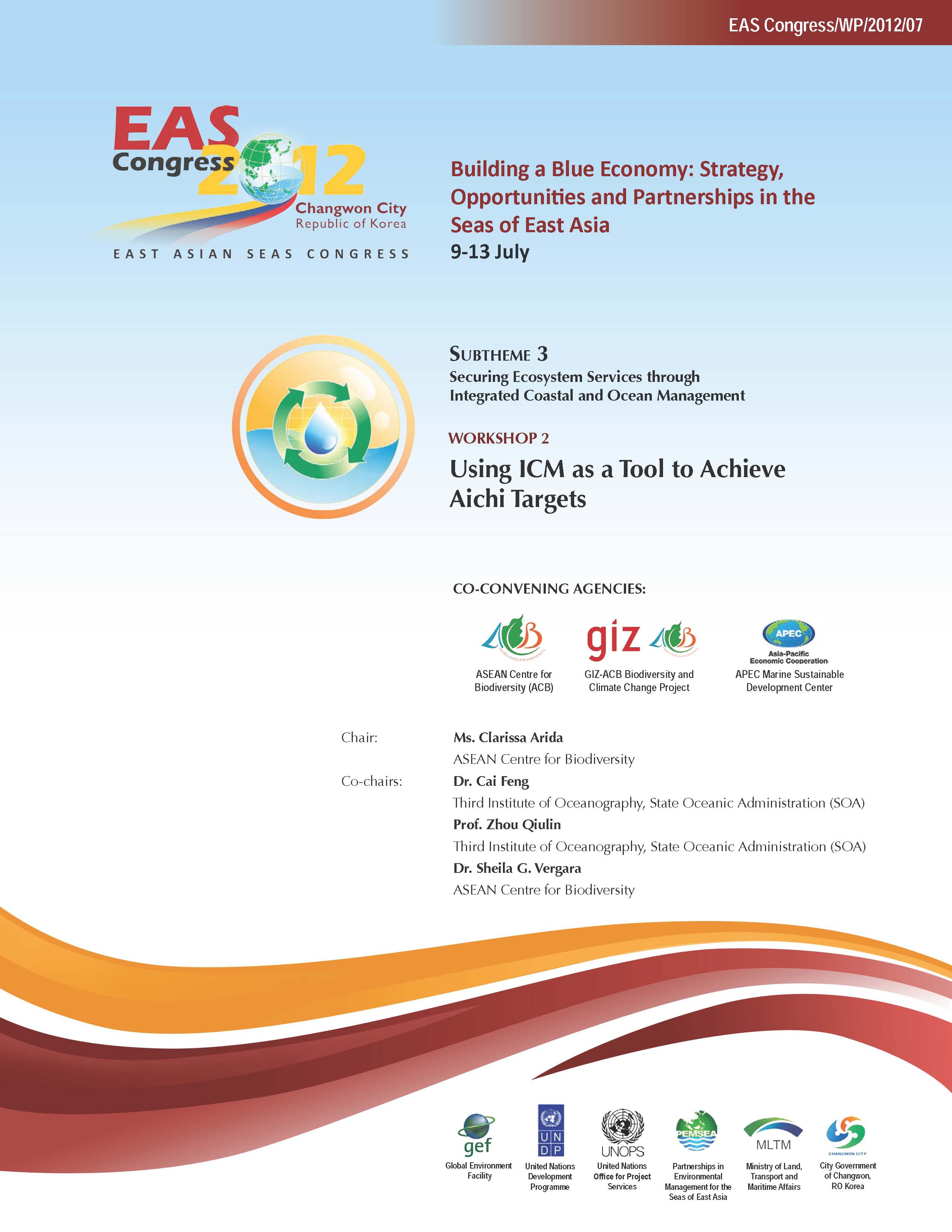 Proceedings of the Workshop on Using ICM as a Tool to Achieve Aichi Targets