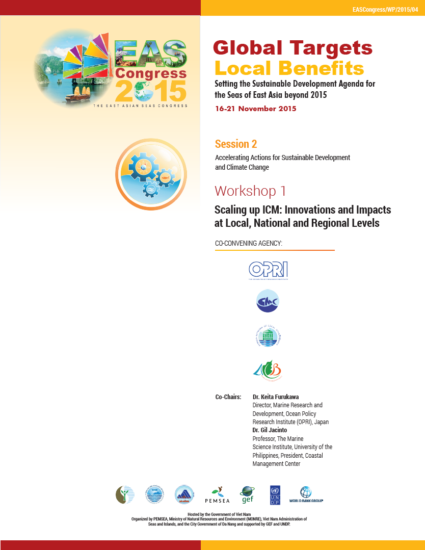 Proceedings of the workshop on Scaling up ICM Innovations and Impacts at Local, National and Regional Levels (EASC2015 Session 2 Workshop 1)