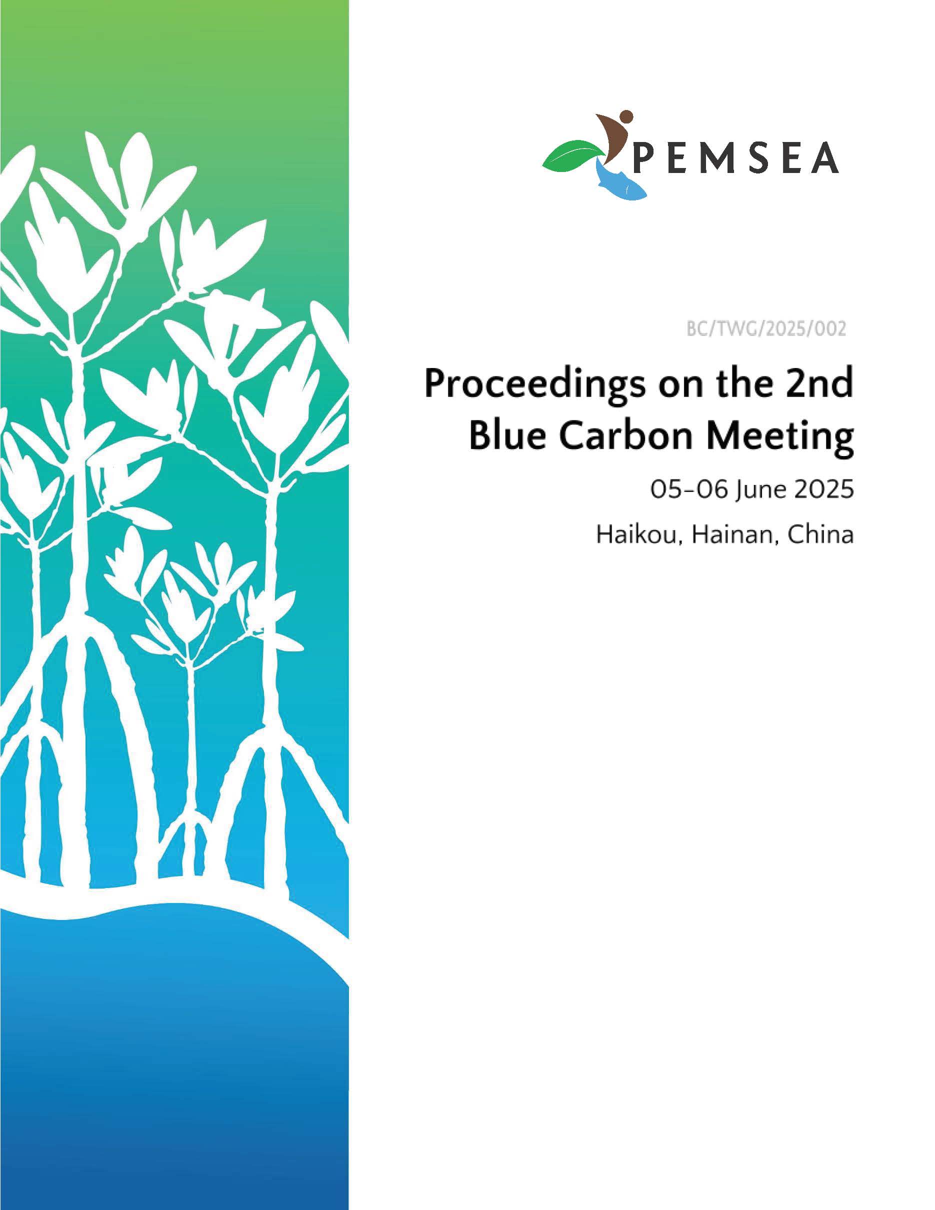 Proceedings of the 2nd Blue Carbon Technical Working Group Meeting